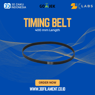 ZKLabs Closed Loop Timing Belt GT2 6mm Wide Rubber 400 mm Long